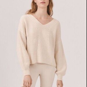 Something Navy Vneck Sweater